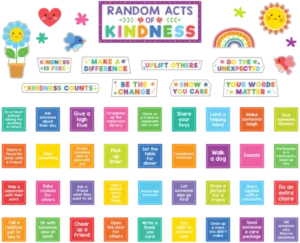 colorful random acts of kindness bulletin